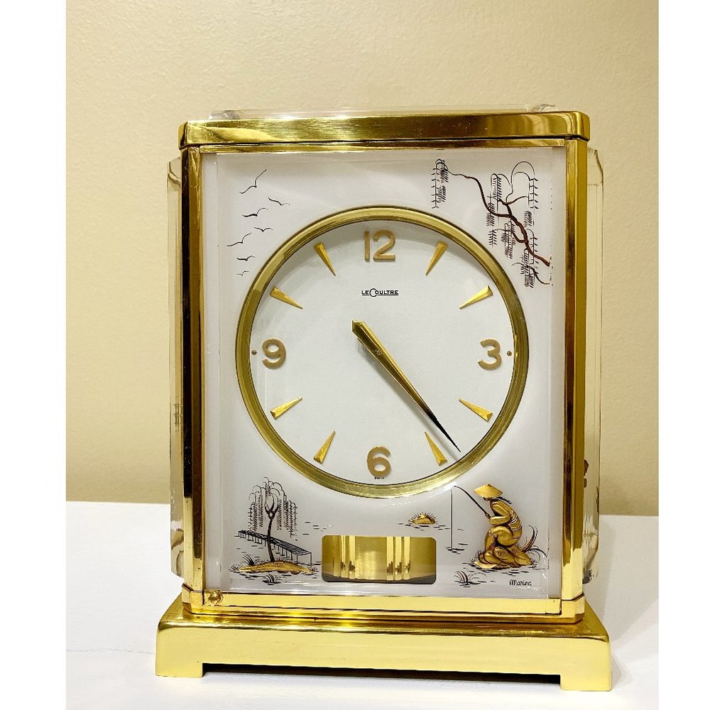 Very Rare Jaeger LeCoultre Mid Century Marina Atmos Clock